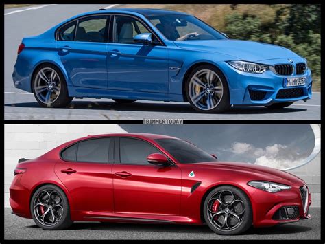 Alfa Romeo Giulia Quadrifoglio Verde vs BMW M3 - Photo Comparison