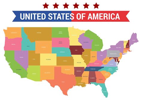 United States Countries Map