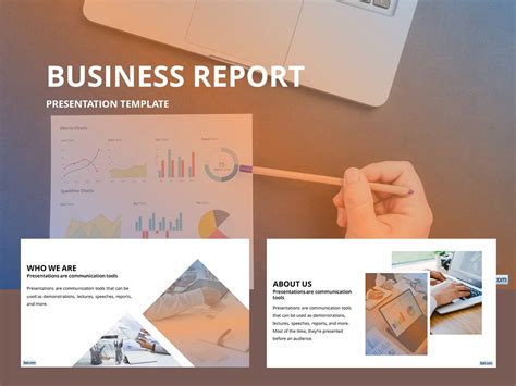 Free Business Report PowerPoint Template - Free PowerPoint Templates