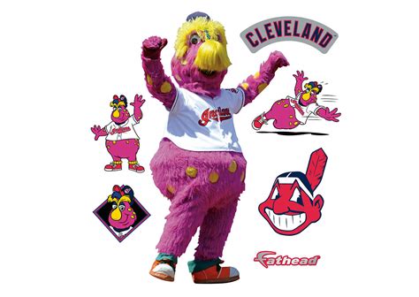 Small Cleveland Indians Mascot: Slider Teammate Decal | Shop Fathead ...