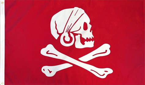 Henry Every Pirate Flag Red 3x5 FT