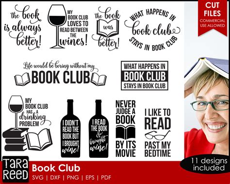 Book Club SVG and Cut Files for Crafters - Etsy Australia