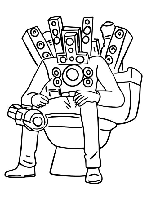 23 Titan Speakerman Coloring Pages - ColoringPagesOnly.com