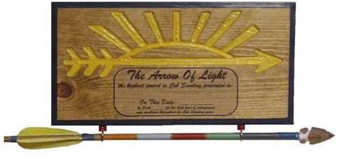 Arrow Of Light Plaque - Home | Arrow of lights, Arrow of light award, Arrow of light plaque