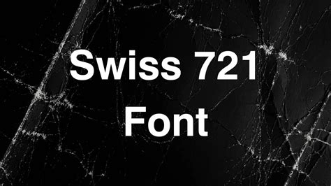 Swiss 721 Font Free Download