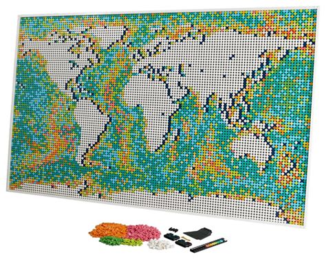 Introducing the new record-breaking 11,695 piece LEGO World Map - most ...