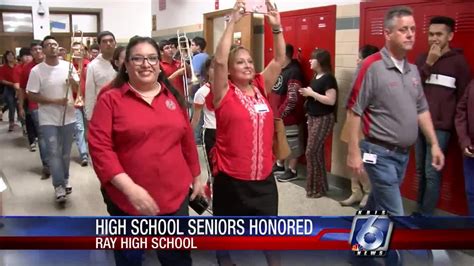 Ray High School rolls the drums for seniors, new principal - YouTube