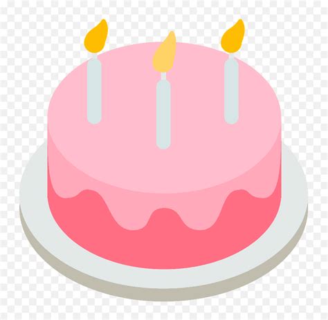 Birthday Cake Emoji For Facebook Email - Transparent Background Cake Emoji Png,Facebook Emoji ...