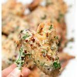 Parmesan Garlic Baked Chicken Wings - Served From Scratch
