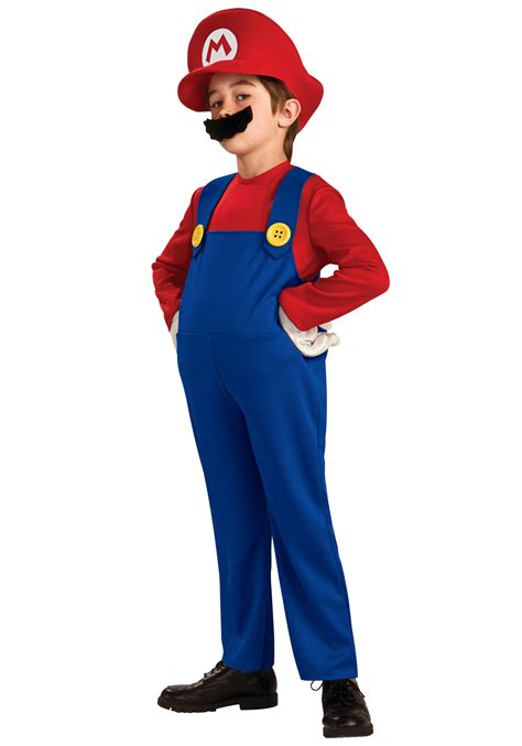 Mario Deluxe Kids Costume - Child Mario Brothers Costumes