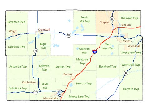 Carlton County Maps