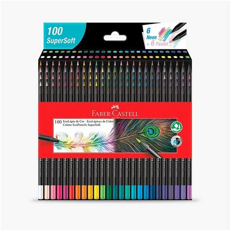 Lápices de Colores SuperSoft 100 Unidades Faber-Castell - LIBRERÍA ...