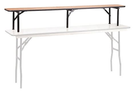 FLASH FURNITURE Rectangle Folding Table, 12 in Height x 11 in Width, Natural - 420H19|YT-WTFT72R ...