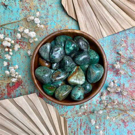 African Turquoise Tumbled Stone