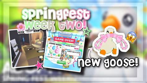 Brand NEW Adopt Me Roblox SPRINGFEST Week #2 Update! *NEW ROBUX GEESE / GOOSE* - YouTube