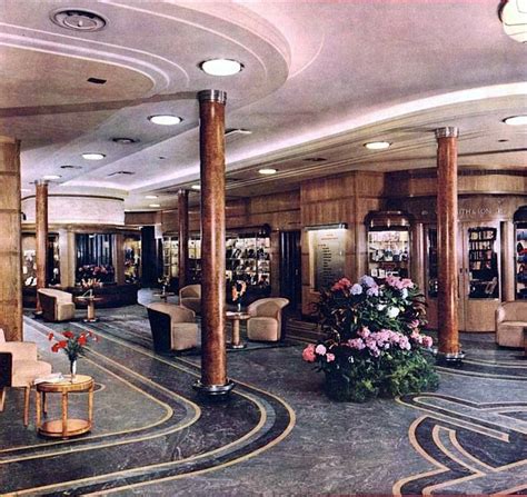 Pin by Doug Willis on Ocean Liners | Queen mary ship, Art deco interior ...