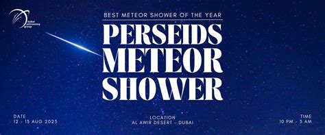 Perseids Meteor Shower 2023 | Dubai Astronomy Group