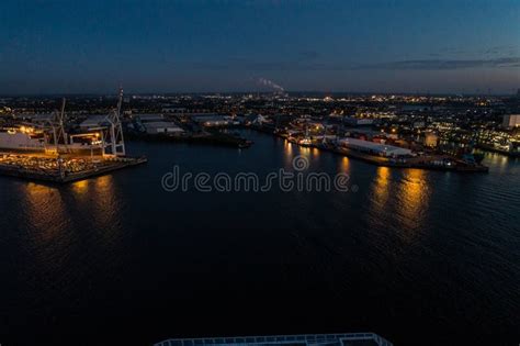 Aerial View of the Harbor District, the Concert Hall `Elbphilharmonie`. Stock Image - Image of ...