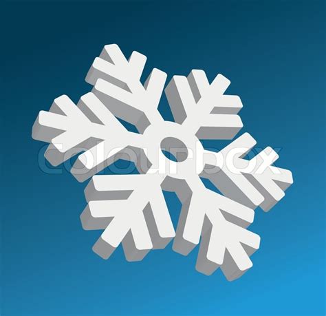 3D Snowflake | Stock vector | Colourbox