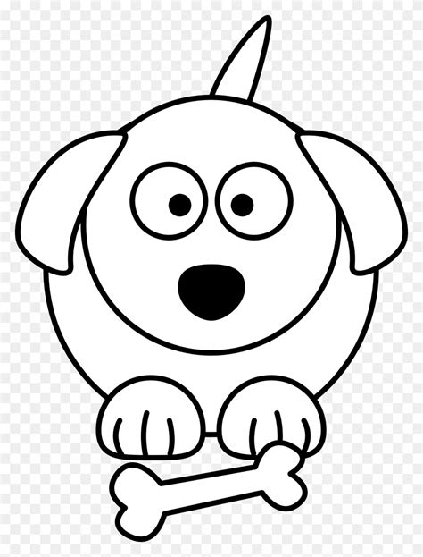 Black And White Dog Cartoon - Real Dog Clipart - FlyClipart