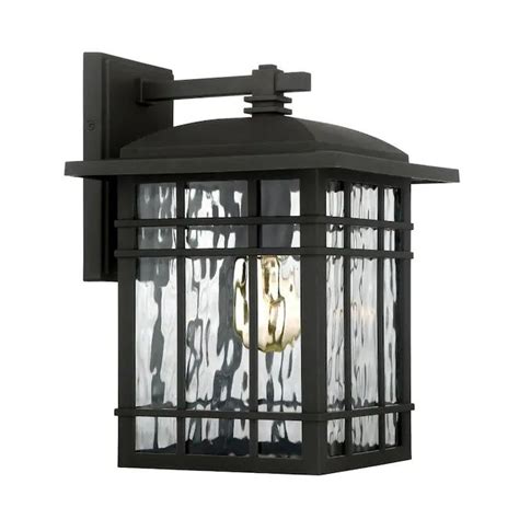 Quoizel Canyon 12.75-in H Matte Black Medium Base (E-26) Outdoor Wall Light Lowes.com | Outdoor ...