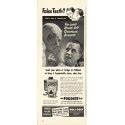 1948 Polident Denture Cleaner Vintage Ad "False Teeth?"