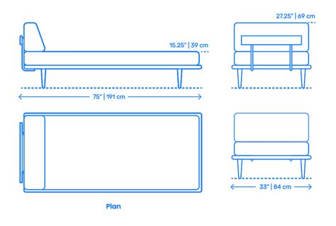 Standard Sofa Bed Dimensions | Baci Living Room