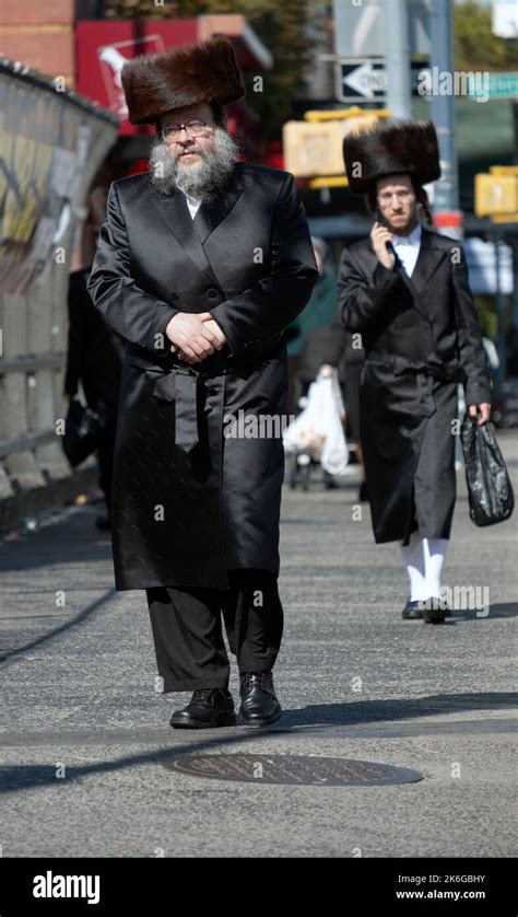 During the Jewish holiday of Sukkos, orthodox men wearing fur hats called a shtreimel . In ...