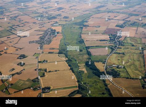 Aerial view of agriculture Landscape Stock Photo - Alamy