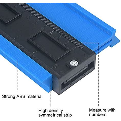 Contour Gauge Duplicator Plastic Profile Gauge 10 Shape Contour Measuring Tool For Precise ...