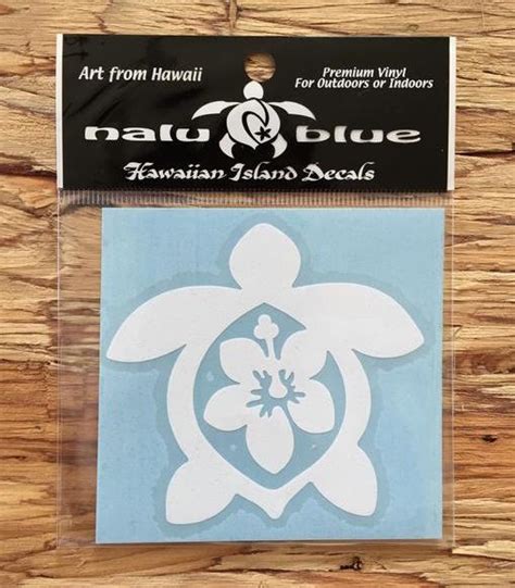 Hibiscus Honu Decal – Nalu Blue Hawaiian Decals