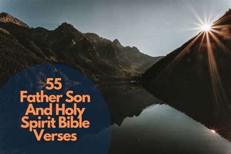 55 Father Son And Holy Spirit Bible Verses – Bible Verses of the day