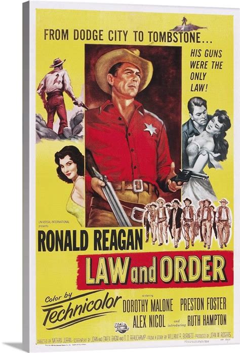 Law And Order - Vintage Movie Poster | Movie posters vintage, Ronald ...