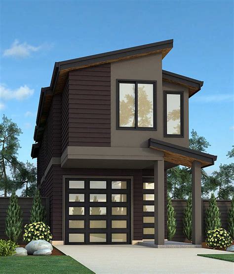 Modern Narrow House Plans For Maximum Use Of Limited Space - House Plans