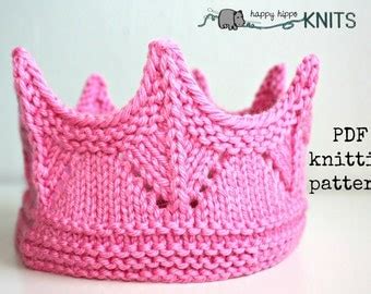 Baby crown knitting pattern | Etsy