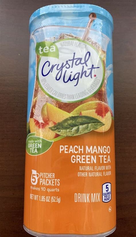 Crystal+Light+Light+Peach+Mango+Green+Tea+Drink+Mix+-+0.05L for sale online | eBay in 2023 ...