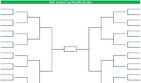 2011 Printable PDF NHL Playoff Bracket | 2011 nhl hockey playoff bracket