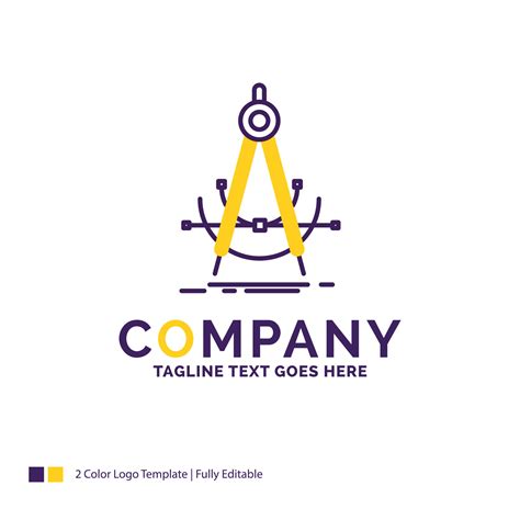 Company Name Logo Design For Precision. accure. geometry. compass. measurement. Purple and ...