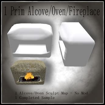 Second Life Marketplace - 1 Prim Alcove / Oven / Fireplace - BOXED