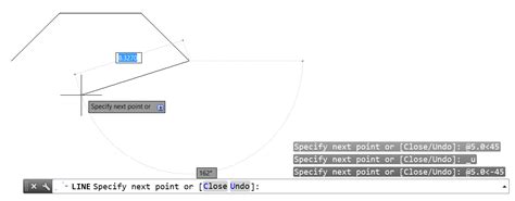 Drawing Lines With Angles ~ Autocad 2017 Tips