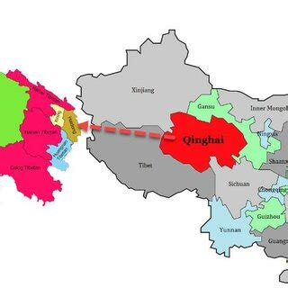 Map of Qinghai Province Source:... | Download Scientific Diagram