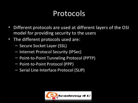 Network security and protocols