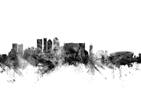 Cape Town South Africa Skyline Digital Art by Michael Tompsett - Fine ...