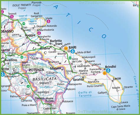 La Cartina Della Puglia Con Mappa Delle Varie Subregioni Della Puglia | Porn Sex Picture