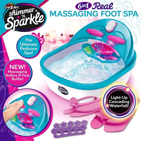 Shimmer n Sparkle 6-in-1 Kids Massaging Foot Spa - Fun and Relaxation for Young Feet