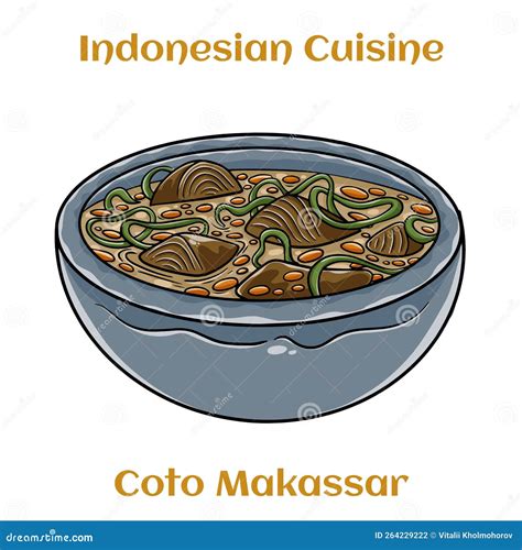 Coto Makassar Indonesia Traditional Food. it Made from Beef and Offal ...