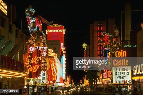 Freemont Street At Night Las Vegas High-Res Stock Photo - Getty Images