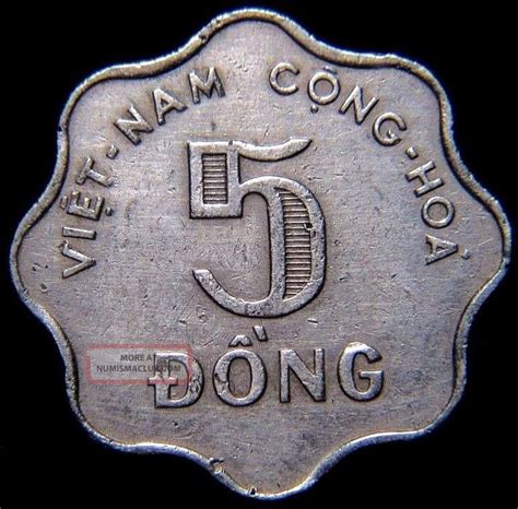 1966 Vietnam 5 Dong Coin Km 9