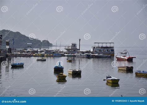 Lake view boating point editorial stock photo. Image of upper - 195892343