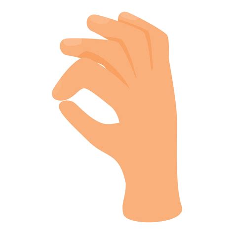 Ok hand gesture icon, cartoon style 14384523 Vector Art at Vecteezy